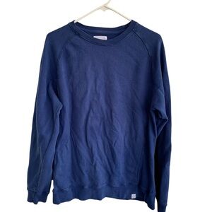 Norse Projects Vorm Brushed Indigo Classic Crewneck Blue Sweatshirt 100% Cotton